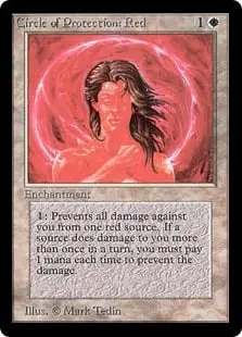 Cercle de protection : rouge