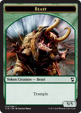 Mask // Beast (5//5, trample)