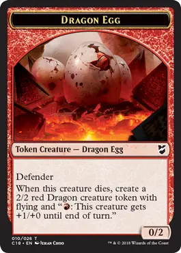 Dragon Egg (0//2, defender) // Dragon (2//2, flying)