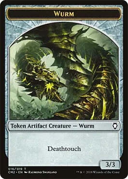 Wurm (3/3, deathtouch)