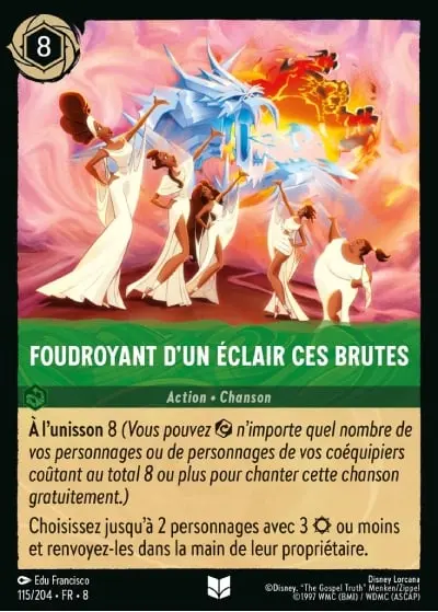 Foudroyant d'un éclair ces brutes