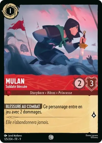 Mulan - Soldate blessée