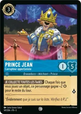 Prince Jean - Corrupteur opportuniste