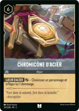 Chromicône d'acier
