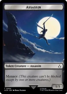 Assassin (1/1, noir, menace)