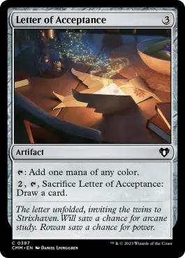 Letter of Acceptance