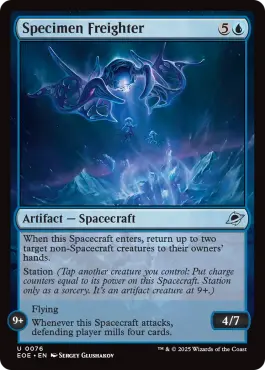 Cargo de spécimens