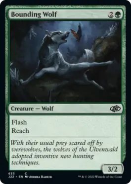 Loup bondissant