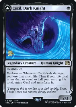 Cécil, chevalier noir / Cécil, paladin repenti