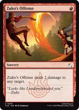Offense de Zuko