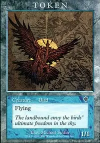 Bird (1/1, flying, blue)