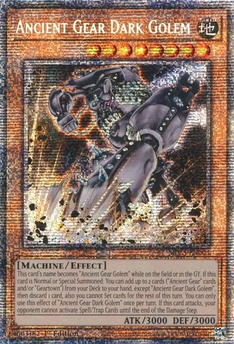 Golem des Ténèbres Rouages Ancients