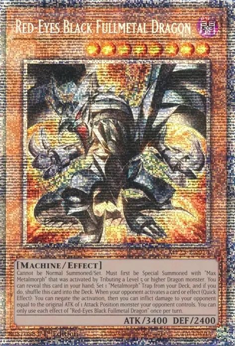 Dragon de Métal Noir Entier aux Yeux Rouges