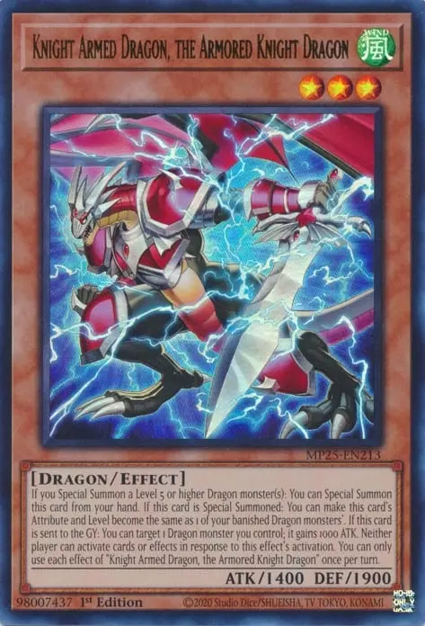 Chevalier Dragon Armé, le Dragon Chevalier Blindé