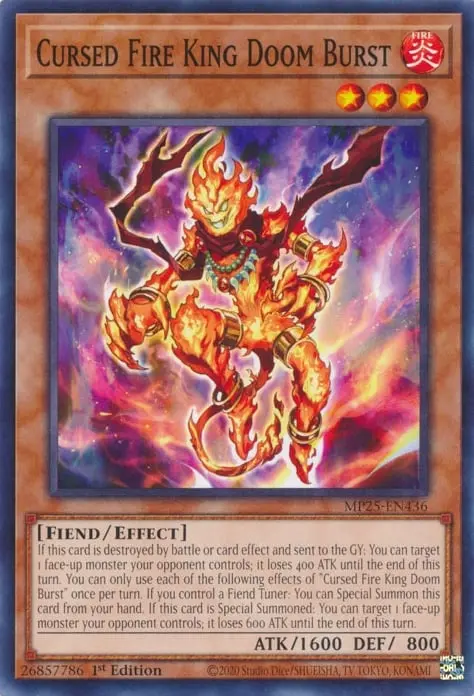 Le Roi du Feu Maudit Burst Cursed