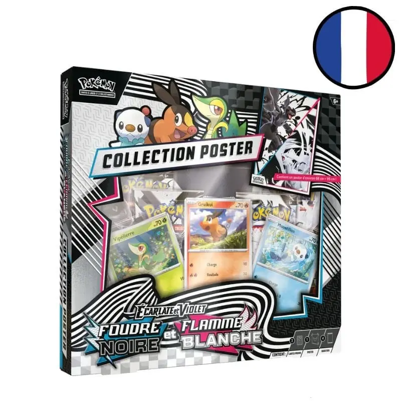 Coffret Collection Poster Unys Écarlate et Violet : Foudre Noire et Flamme Blanche - Pokémon FR
