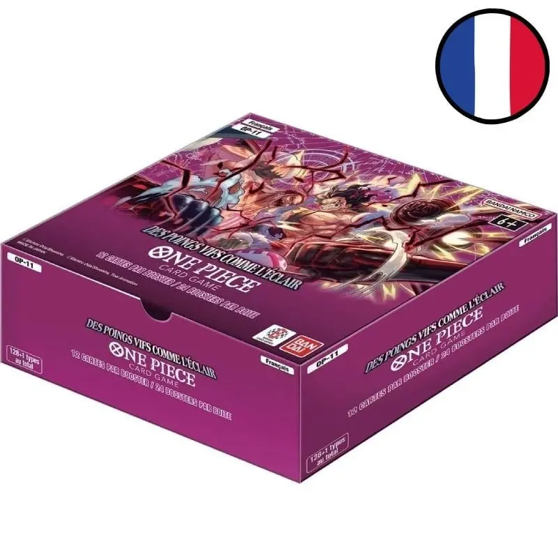 Display de 24 boosters OP-11 Des Poings Vifs comme l'Éclair - One Piece FR