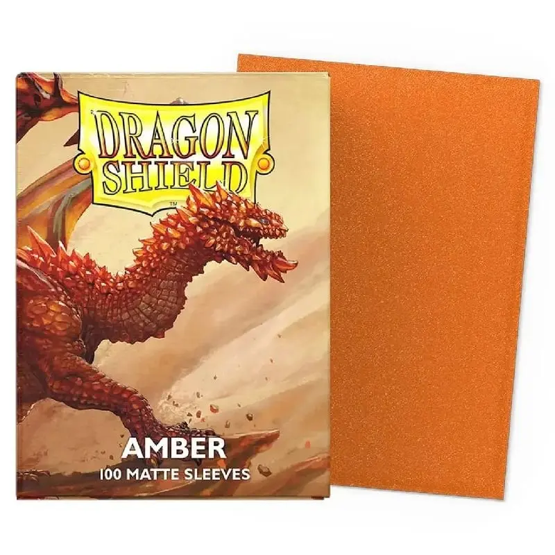 100 Pochettes Matte Format Standard Amber - Dragon Shield