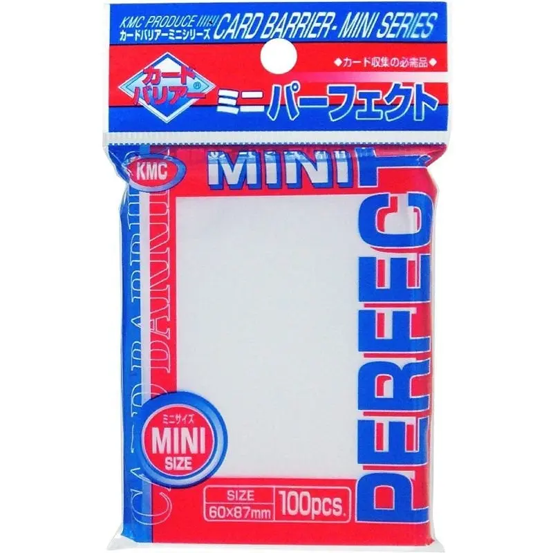 100 Pochettes KMC Format Japonais - Mini Perfect Size Transparent