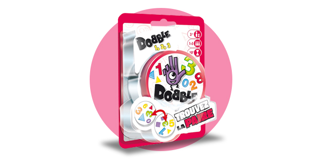 boite de jeu Dobble 1 2 3