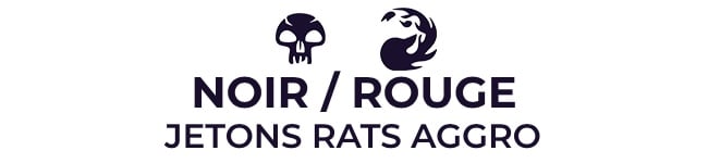 Noir / Rouge Jetons Rats Aggro