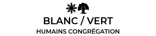 Blanc / Vert : Humains Congrégation