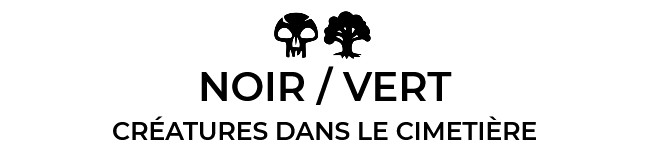 Noir / Vert : Créatures dans le cimetière