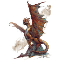 Illustration d'un Dragon de cuivre