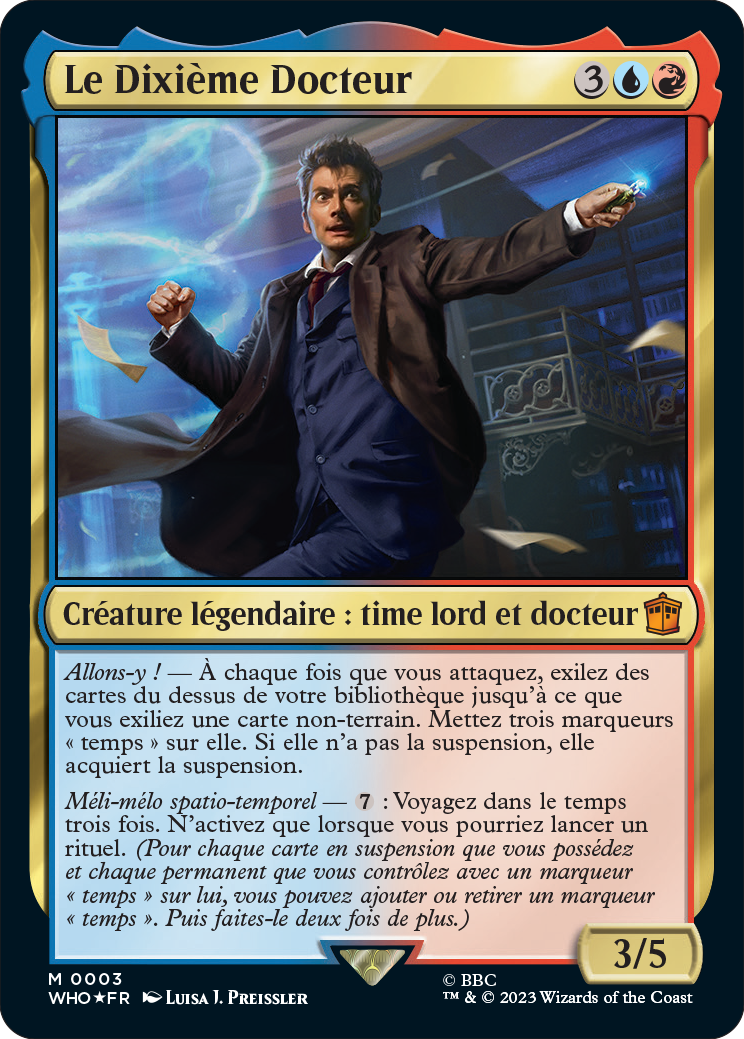 Cartes à jouer & collectionner : X-Files, Magic, Seigneur des Anneaux... - Page 7 Carte-mtg--doctor-who-le-dixieme-docteur