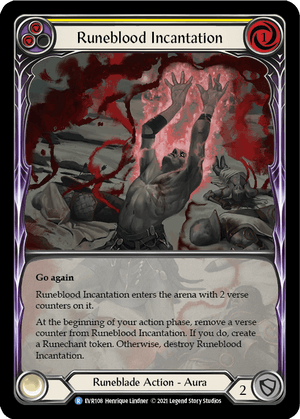 Runeblood Incantation (Yellow)