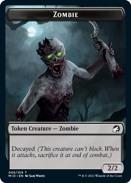 Zombie (2/2, décomposition) / Sylvin (*/*, portée)