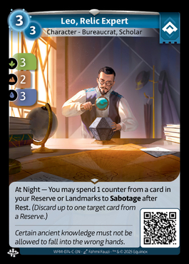 Leo, Expert en Reliques - C Ordis