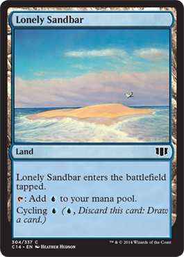 Banc de sable isolé