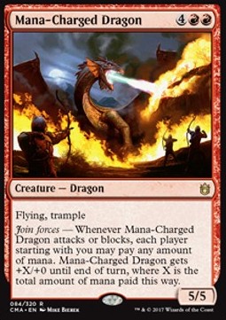 Dragon chargé au mana