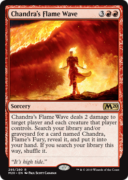 Vague de flammes de Chandra