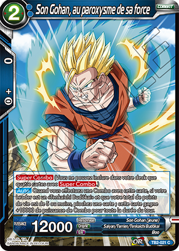Son Gohan aux paroxysme de sa force TB2 021 Top of Son Gohan aux paroxysme de sa force TB2 021 Top of
