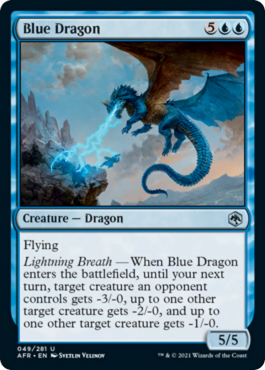 Dragon bleu