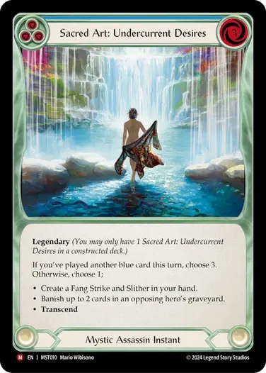 Sacred Art: Undercurrent Desires (blue)