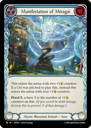Manifestation of Miragai (blue)