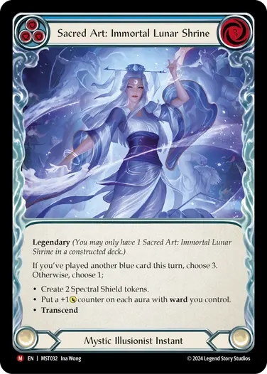 Sacred Art: Immortal Lunar Shrine (blue)
