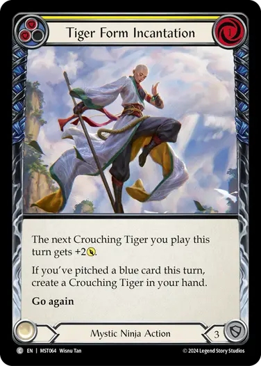 Tiger Form Incantation (yellow)