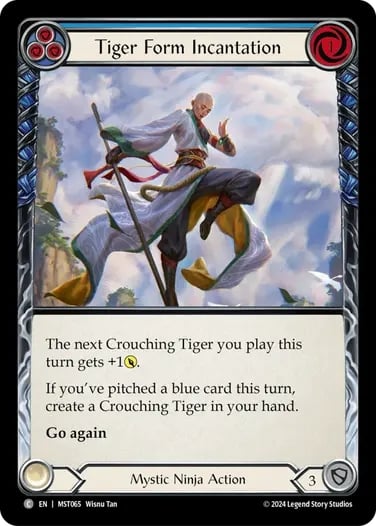 Tiger Form Incantation (blue)