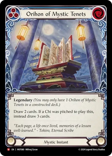 Orihon of Mystic Tenets (blue)