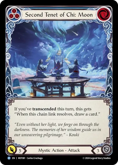 Second Tenet of Chi: Moon (blue)