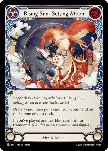 Rising Sun, Setting Moon (blue)