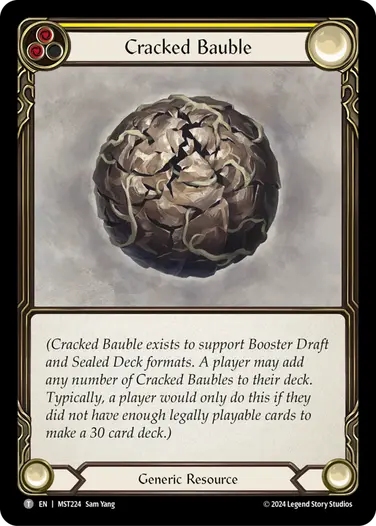 Cracked Bauble (yellow)