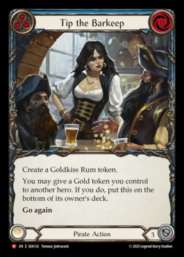 Tip the Barkeep (blue)