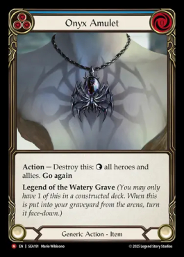 Onyx Amulet (blue)