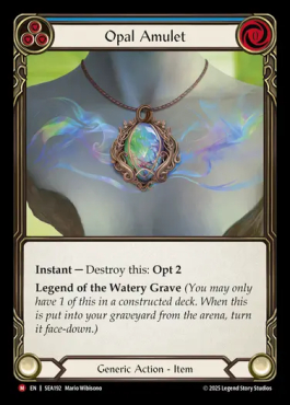 Opal Amulet (blue)