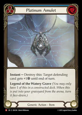 Platinum Amulet (blue)